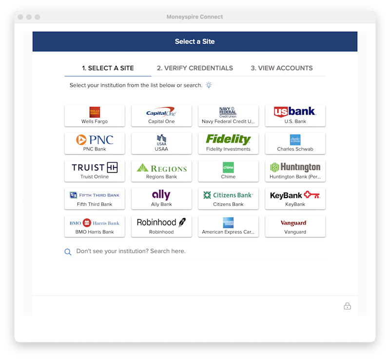 Moneyspire Connect Screenshot